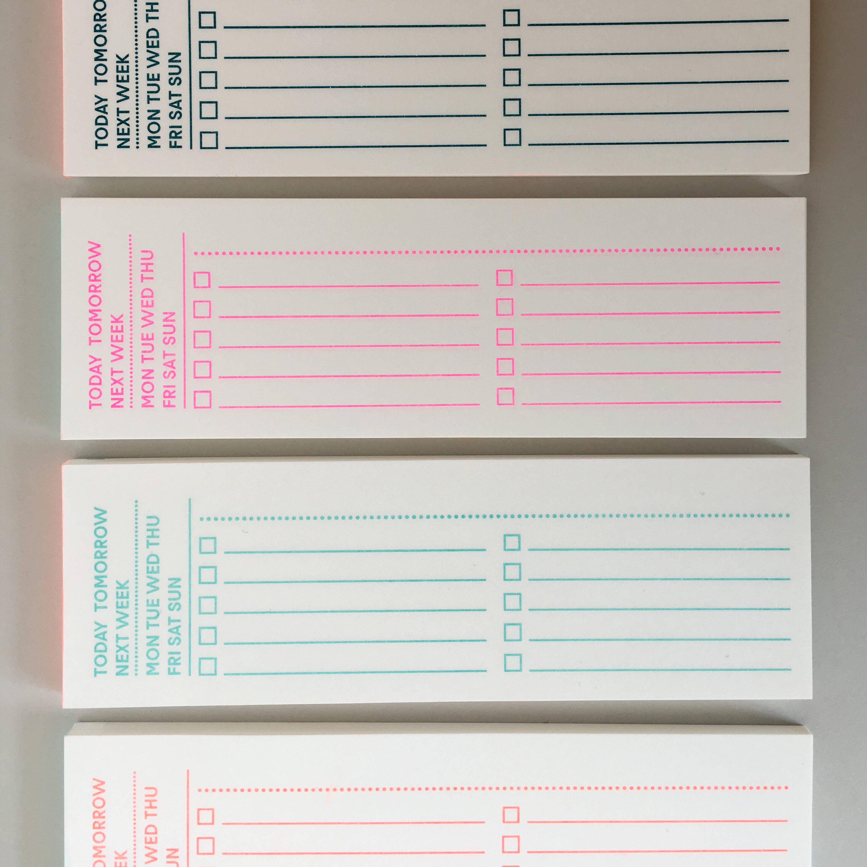 Frau Steiner's notepads