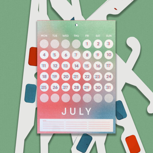 2022 Calendar. Let's see things clearly